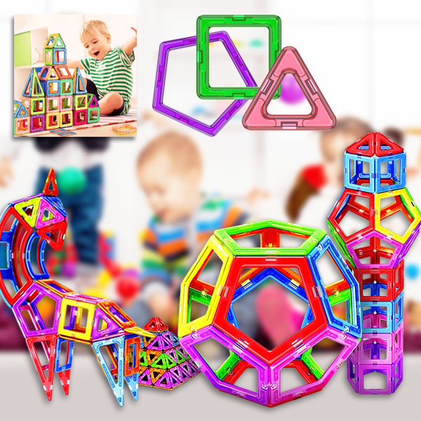 3D Magnetische Bauklötze (50 Stück) | BUILDNETIC