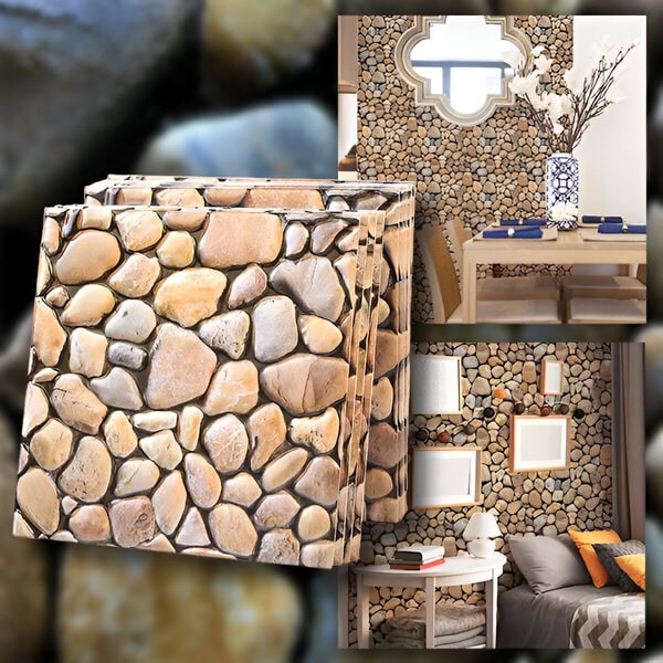 3D-Wandfliesen in Steinoptik - abziehen und aufkleben | STONEBLOCKS