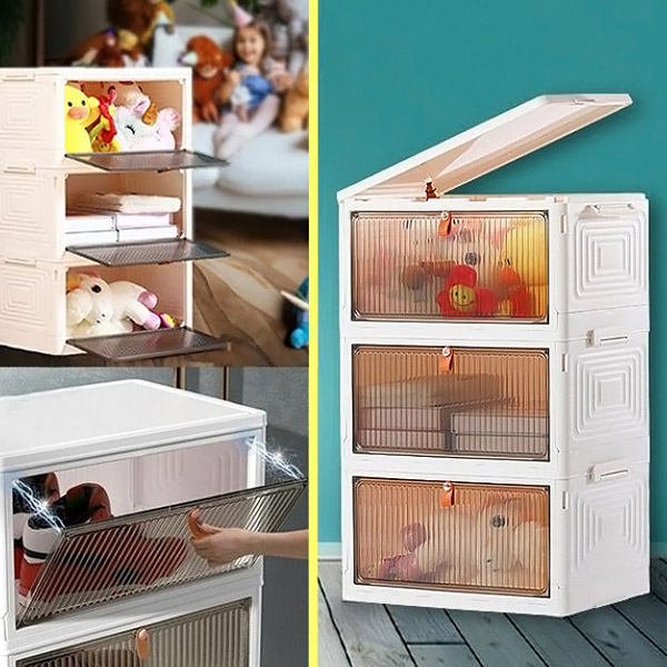 Aufbewahrungsbox mit Deckel - in 2 Minuten fertig, kein Werkzeug nötig | ORGABOX