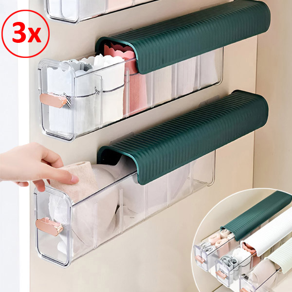 Aufgeräumter Schubladen-Organizer (3er-Set, 15 Fächer) | ORGABIN