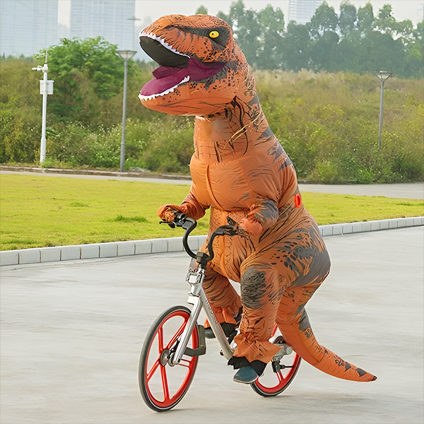 Aufblasbares Dinosaurierkostüm | TREXCOS