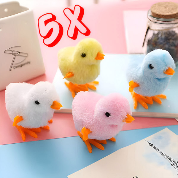 Aufziehbare Hüpfküken - 5er Set | CHIKLET