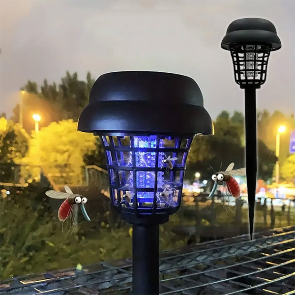 Solar-Mückenabwehrlampe –  UV, 8-12h Laufzeit | SOLARBUZZ