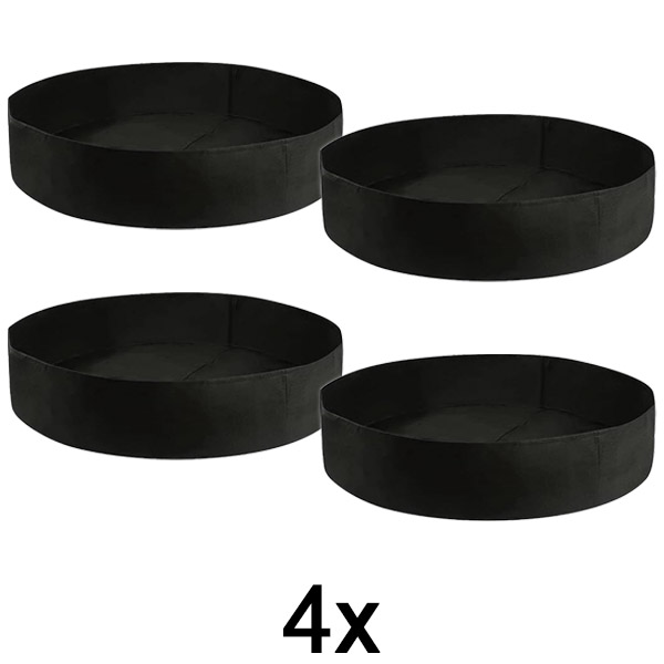 4x Hochbeet aus Stoff – 90 x 30 cm, atmungsaktiver Filz | PLANTIE