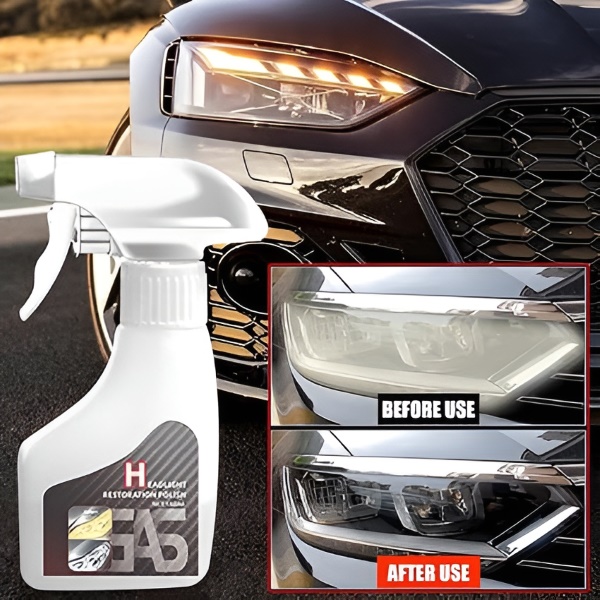 Scheinwerfer-Restaurierungsspray - 180 ml, kein Schleifen, kein Werkzeug | CARBRIGHT