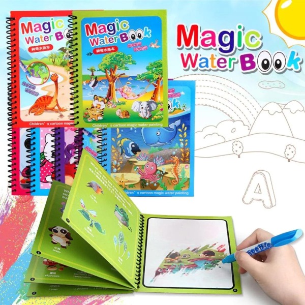 Wasser-Malbuch ohne Schmutz für Kinder| WONDERINK